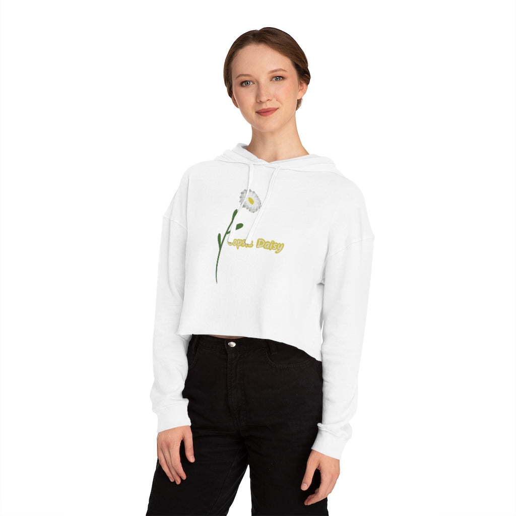 Oopsie Daisy Women’s Cropped Hooded Sweatshirt