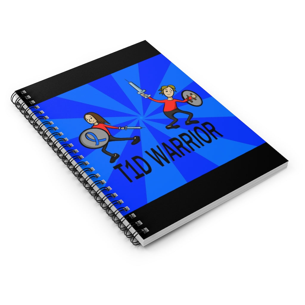 T1D Warrior Spiral Notebook - Ruled Line