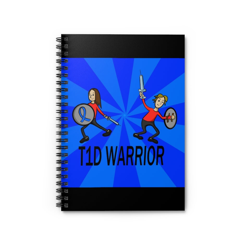 T1D Warrior Spiral Notebook - Ruled Line