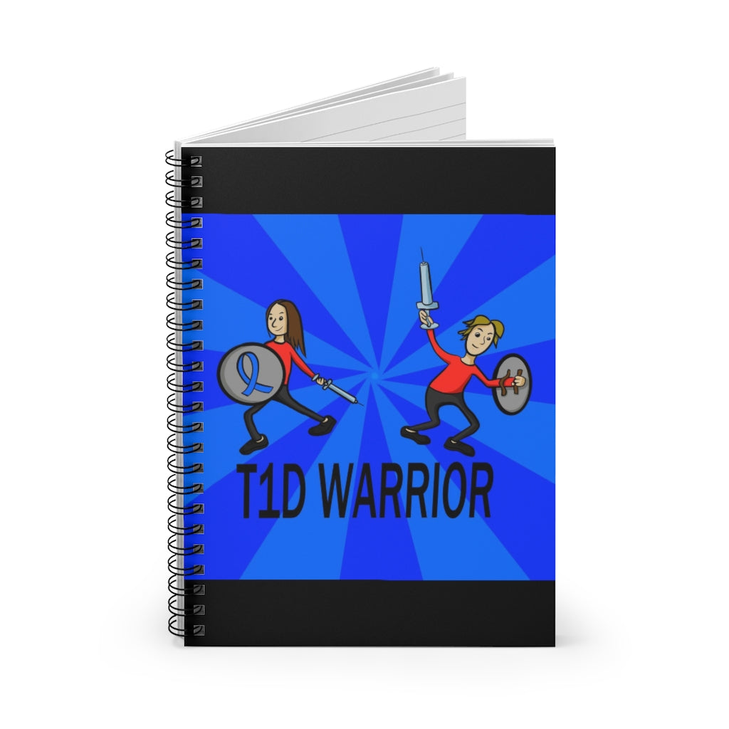 T1D Warrior Spiral Notebook - Ruled Line