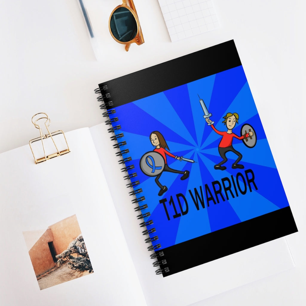 T1D Warrior Spiral Notebook - Ruled Line